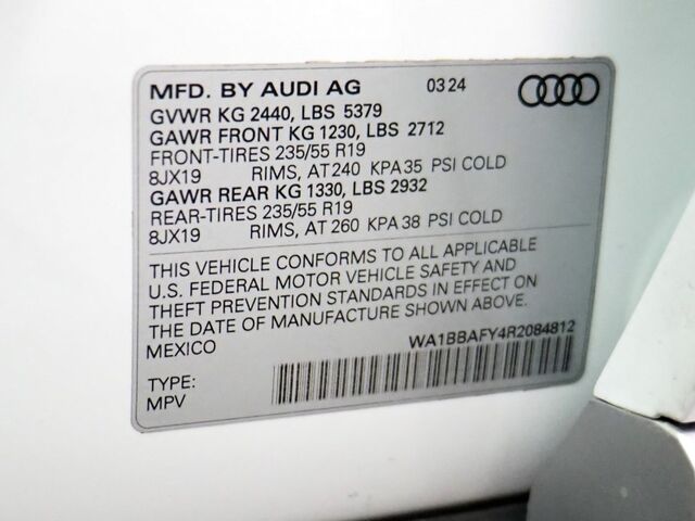 2024 Audi Q5 Premium Plus 40 TFSI Quattro *VIRTUAL COCKPIT, ADAPTIVE CRUISE, SAFETY ALERTS, 360 VIEW CAMERAS, PANORAMA MOONROOF, LEATHER, CLIMATE SEATS, HEATED STEERING, POWER LIFTGATE, BANG & OLUFSEN, ANDROID & APPLE Round Rock TX
