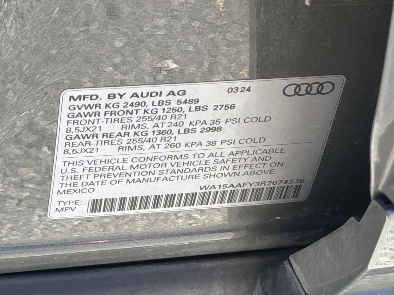 2024 Audi Q5 Sportback S line Premium Plus Hagerstown MD