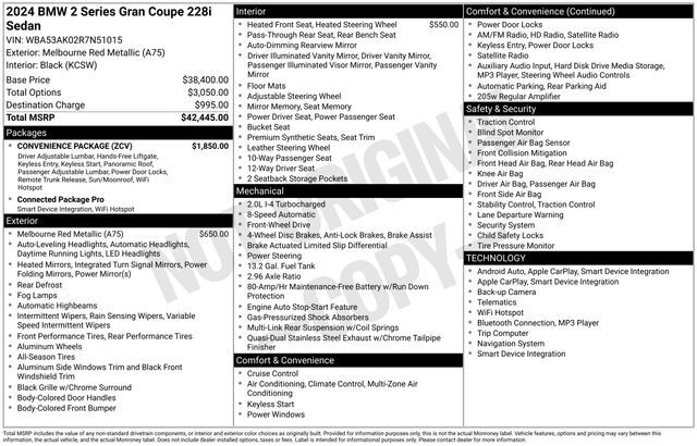 2024 BMW 2 Series 228i Raleigh NC