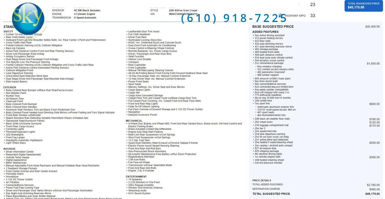 2024 BMW 228i xDrive AWD Gran Coupe