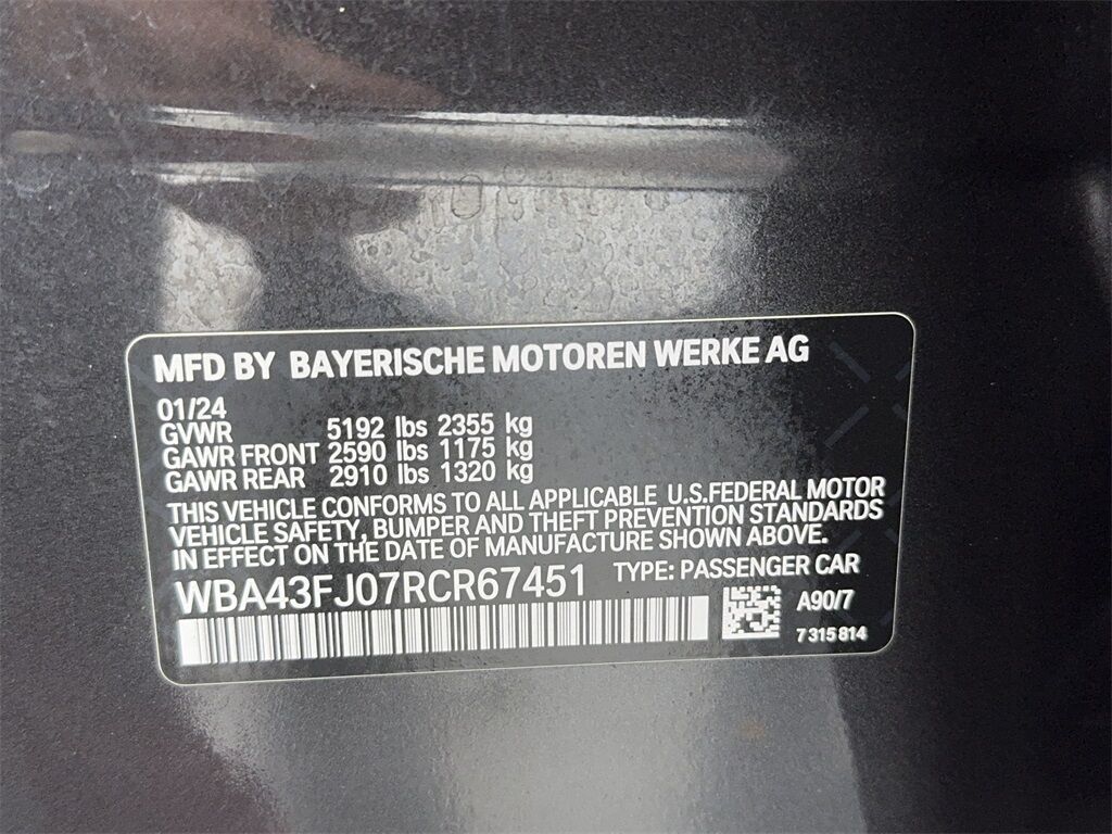 2024 BMW 5 Series 530i SPORT LINE,NAV,CAM,SUNROOF,HTD STS,BLIND SPOT Plano TX