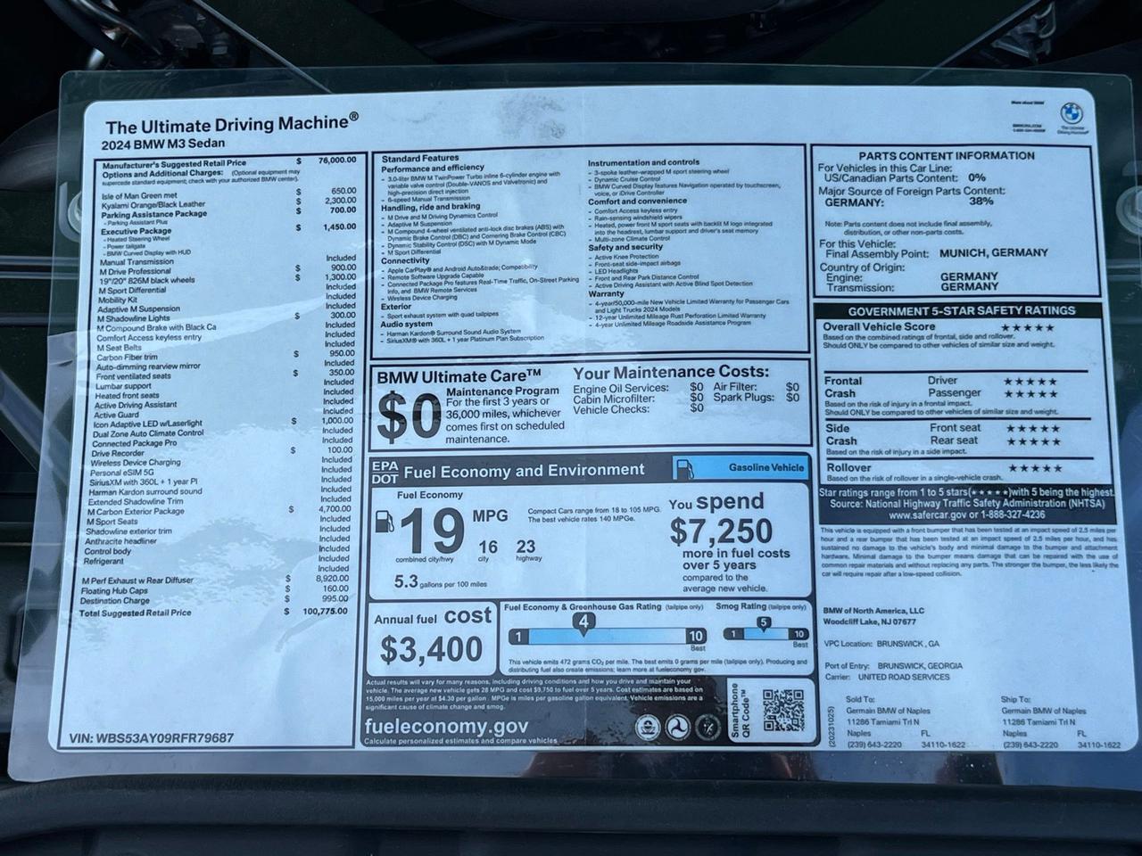 2024 BMW M3 Base Indianapolis IN