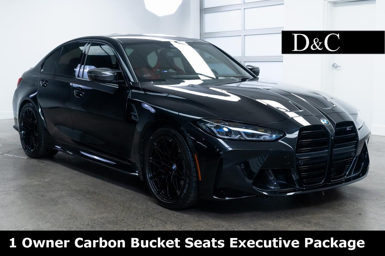 2024 BMW M3 Competition 1 Owner Carbon Bucket Seats Executive Package Portland OR