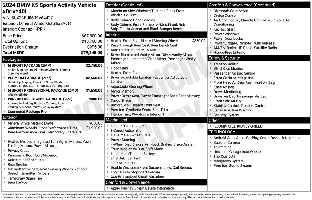 2024 BMW X5 xDrive40i San Clemente CA