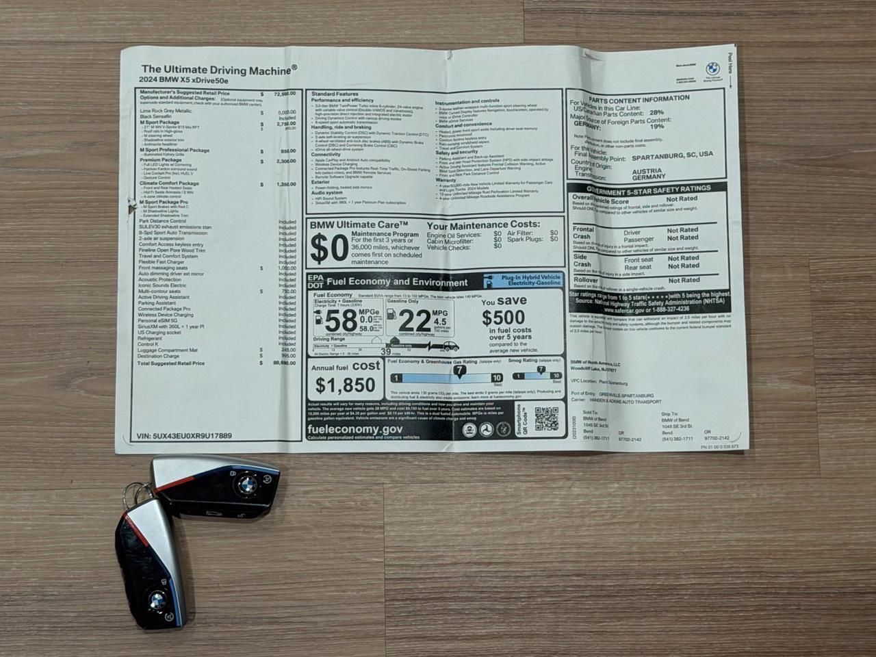 2024 BMW X5 xDrive50e Gladstone OR