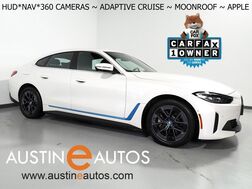 2024_BMW_i4 eDrive40 Grand Coupe_*DRIVING ASSIST PRO PKG, HEADS-UP DISPLAY, NAVIGATION, CURVED DISPLAY, SAFETY ALERTS, ADAPTIVE CRUISE, 360 CAMERAS, MOONROOF, HEATED SEATS/STEERING, ICONIC SOUNDS, WIRELESS CHARGING, ANDROID & APPLE_ Round Rock TX