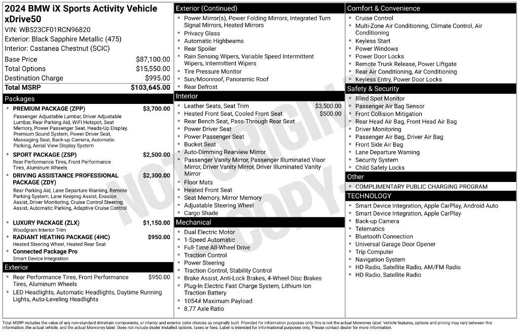 2024 BMW iX xDrive50 San Clemente CA
