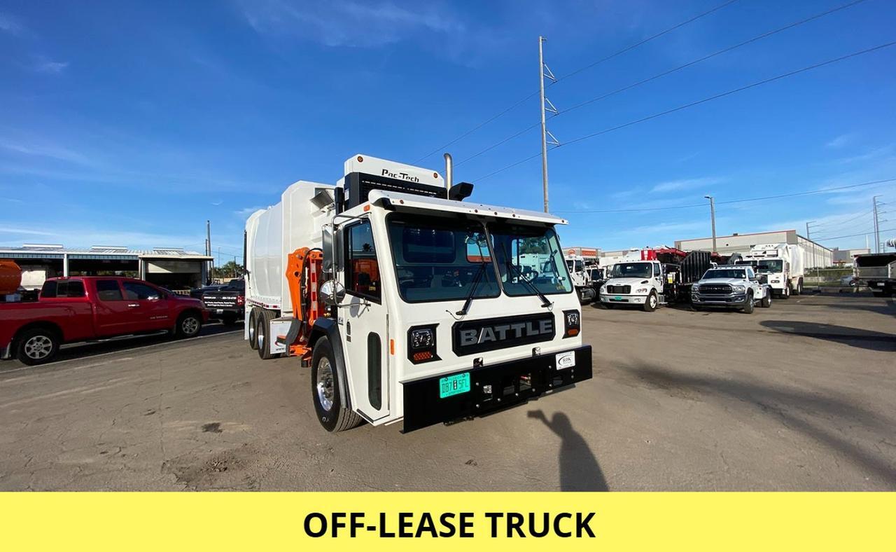 2024 Battle Motors LET 2 31 yd Pac Tech Side Loader Garbage Truck