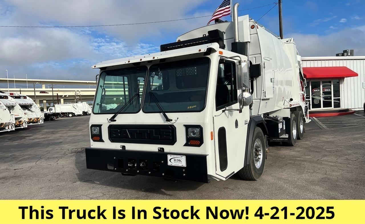 2024 Battle Motors LET2 25yd Pac Tech Rear Loader Garbage Truck Tampa FL