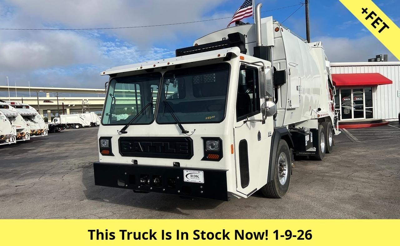 2024 Battle Motors LET2 28yd Pac Tech Rear Loader Garbage Truck
