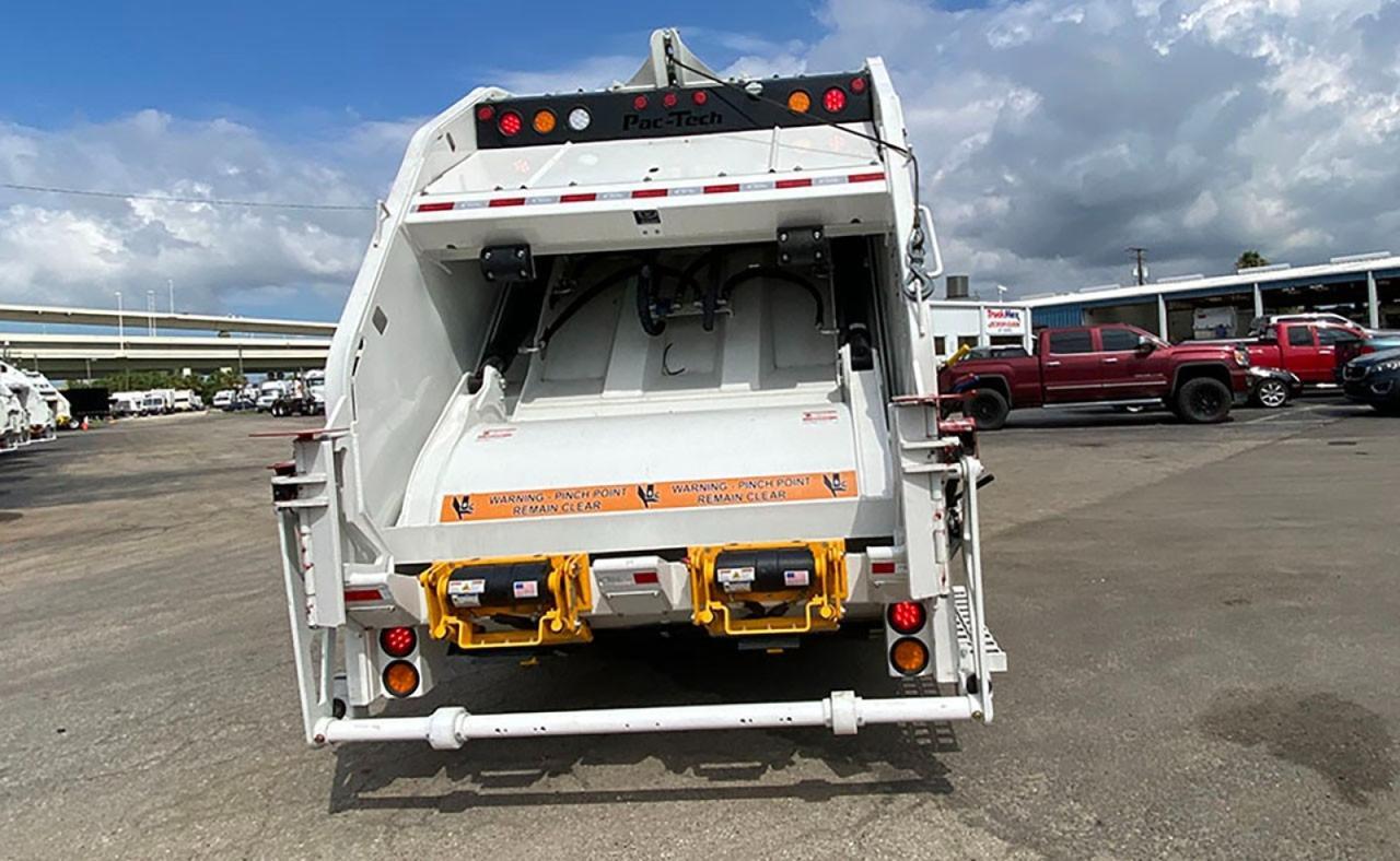 2024 Battle Motors LET2 28yd Pac Tech Rear Loader Garbage Truck Tampa FL