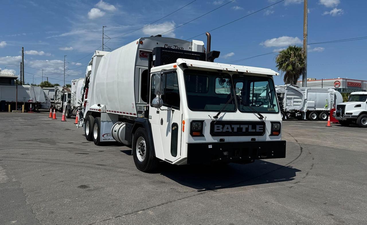 2024 Battle Motors LET2 28yd Pac Tech Rear Loader Garbage Truck