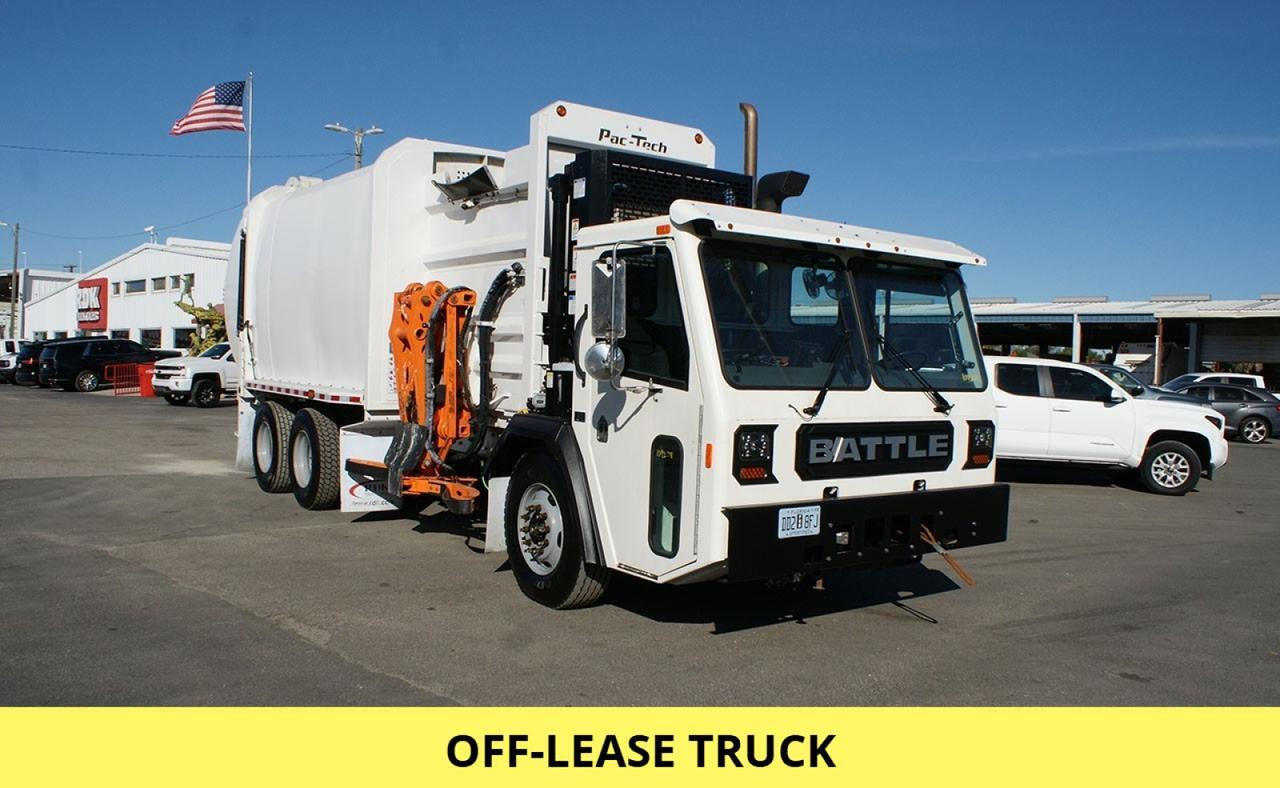 2024 Battle Motors LET2 31 yd Pac Tech Side Loader Garbage Truck