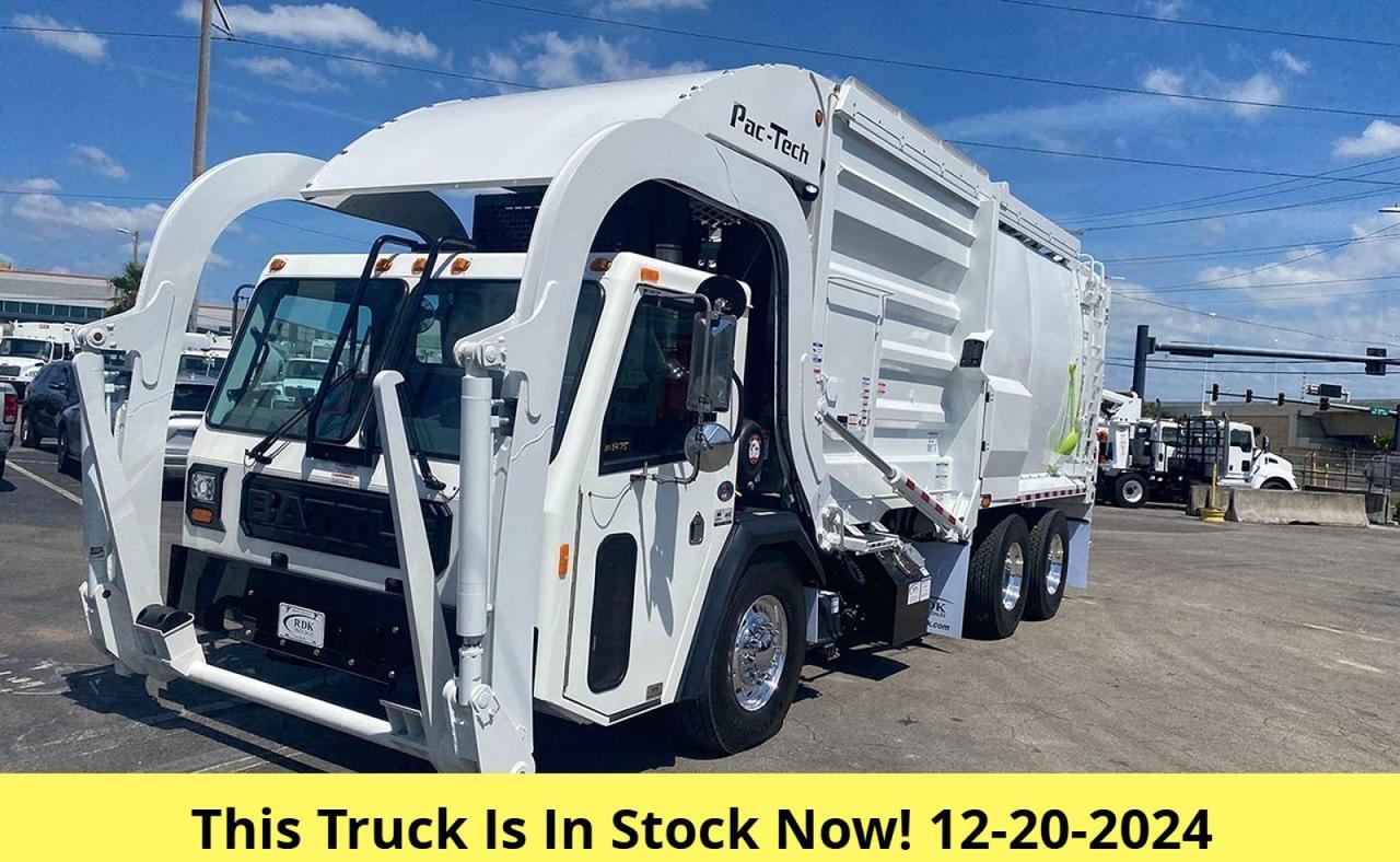 2024 Battle Motors LET2 40 - 43 yard Pac Tech Front Loader Garbage Truck