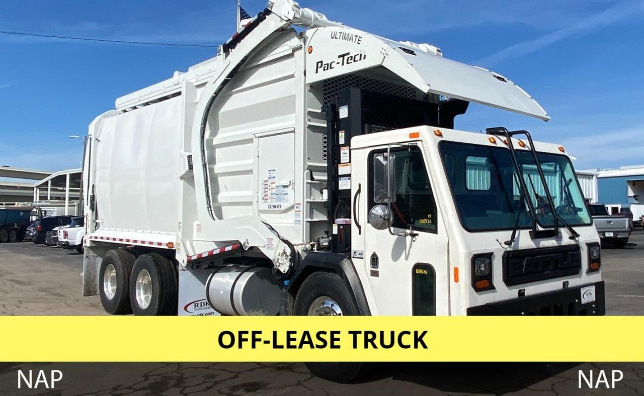 2024 Battle Motors LET2 40 Yard Pac Tech Ultimate Front Loader Garbage Truck