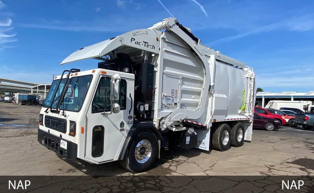 2024 Battle Motors LET2 40 Yard Pac Tech Ultimate Front Loader Garbage Truck
