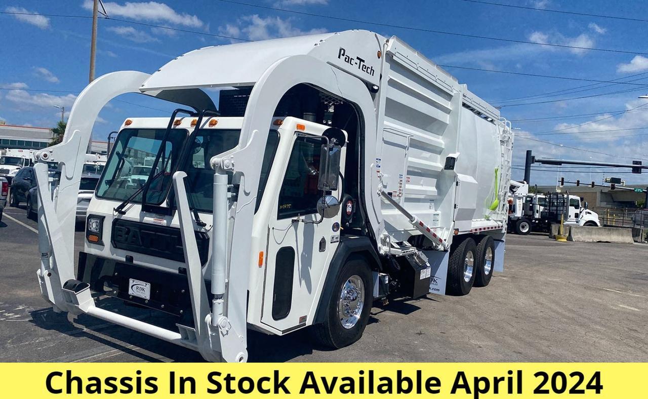 2024 Battle Motors LET2 40 yd Pac Tech Front Loader Garbage Truck Tampa FL