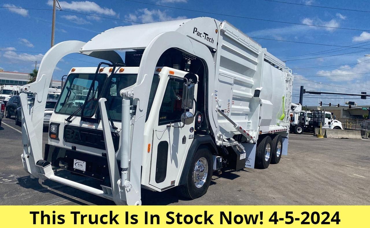 2024 Battle Motors LET2 40 yd Pac Tech Front Loader Garbage Truck
