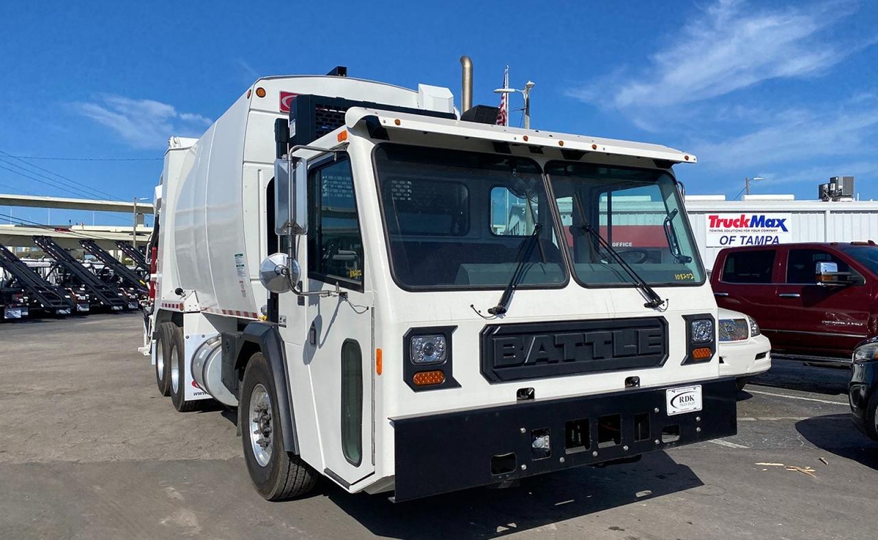 2024 Battle Motors LET2-46 25 yd Pac-Tech Rear Loader Garbage Truck Tampa FL