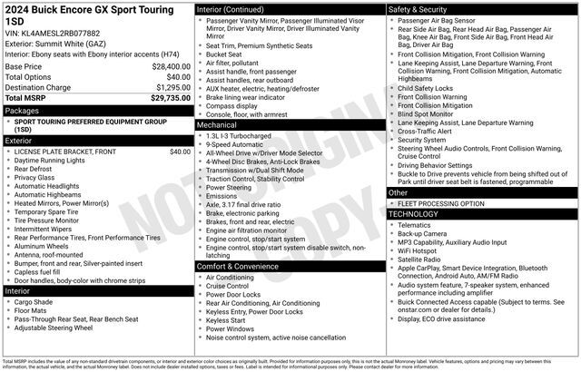 2024 Buick Encore GX Sport Touring Raleigh NC