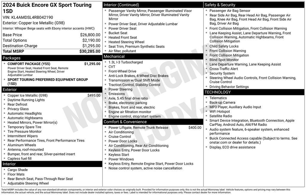 2024 Buick Encore GX Sport Touring