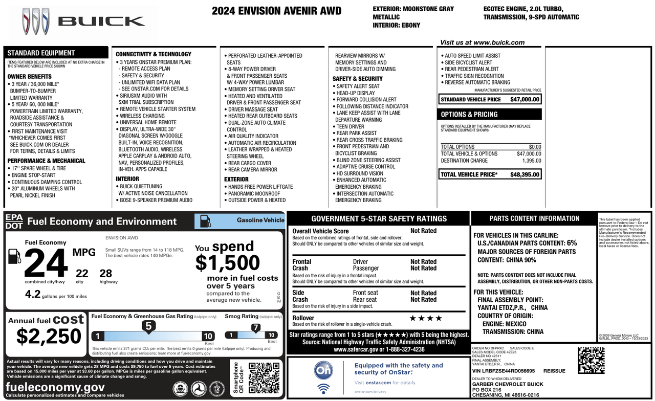 2024 Buick Envision Avenir Knoxville TN