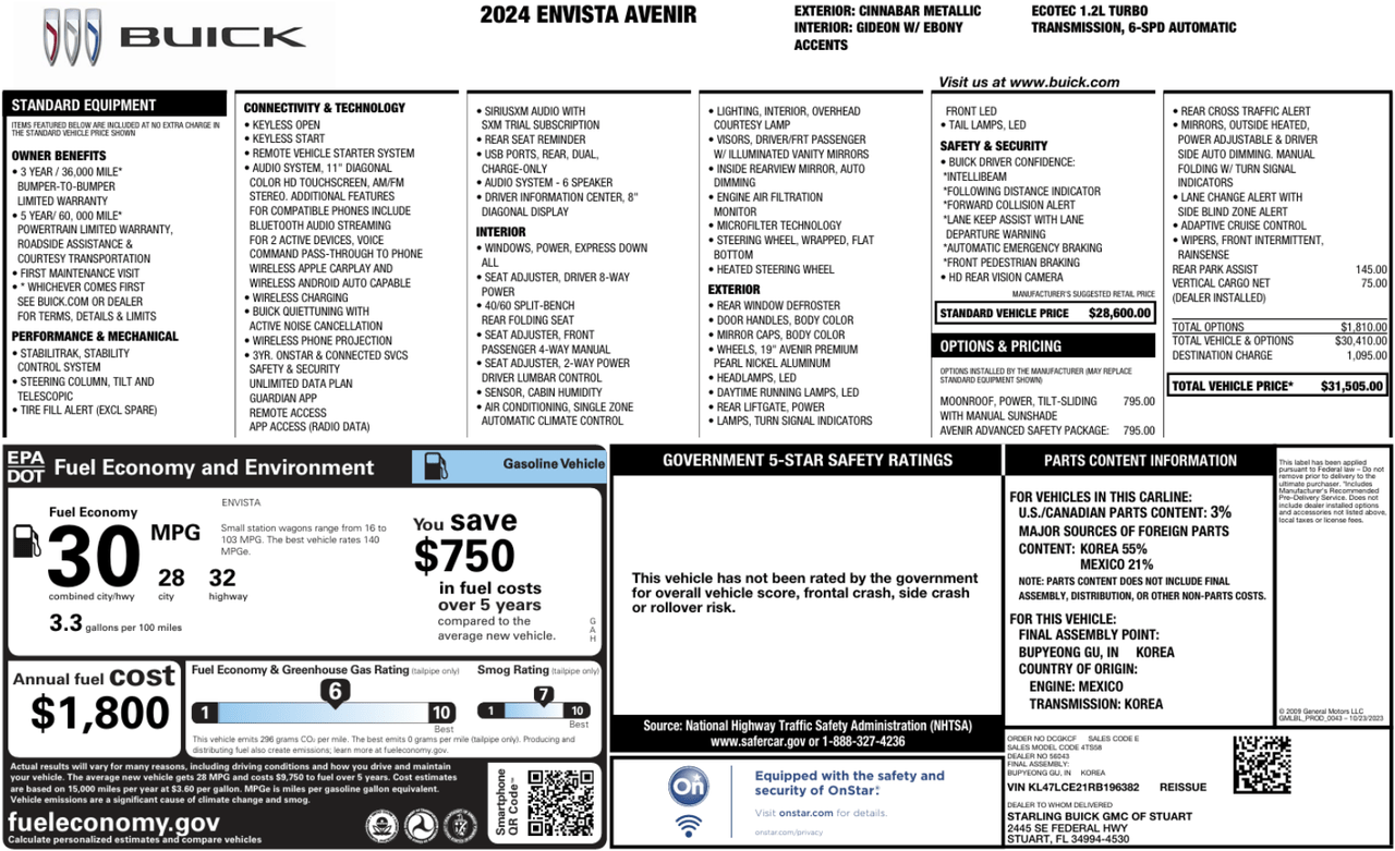 2024 Buick Envista Avenir Knoxville TN