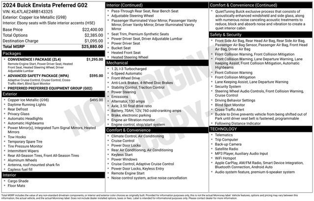 2024 Buick Envista Preferred Raleigh NC