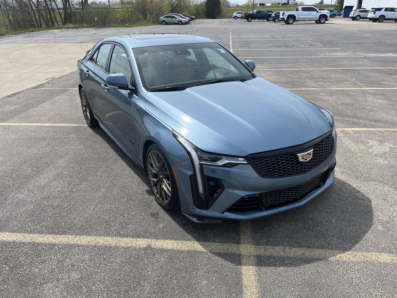 2024 Cadillac CT4-V Blackwing 6Speed ClimatePkg w/NaturalTanLeather Sunroof Nav 18s BronzeBrakeCalipers HtdCldMemLthr Saukville WI