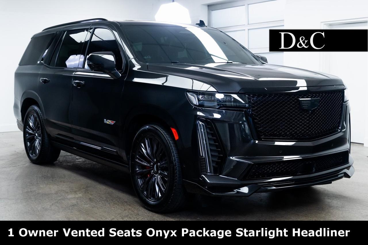 2024 Cadillac Escalade V-Series 1 Owner Vented Seats Onyx Package Starlight Headli Portland OR