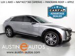 2024 Cadillac LYRIQ Luxury 1 AWD *NAVIGATION, ADAPTIVE CRUISE, SAFETY ALERTS, 360 VIEW CAMERAS, COLOR TOUCHSCREEN, PANORAMA GLASS ROOF, HEATED SEATS/STEERING, POWER LIFTGATE, 20 INCH WHEELS, WIRELESS CHARGING, ANDROID & APPLE