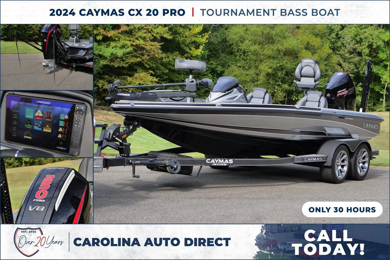 2024 Caymas CX 20 Pro / Tournament Bass Boat / ONLY 30 HOURS