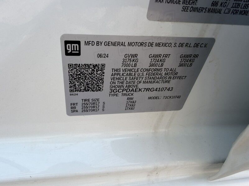 2024 Chevrolet 1500 4x4 441 ACTUAL MILES! Work Truck Collinsville OK