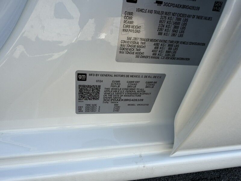 2024 Chevrolet 1500 4x4 94 ACTUAL MILES! Work Truck Collinsville OK