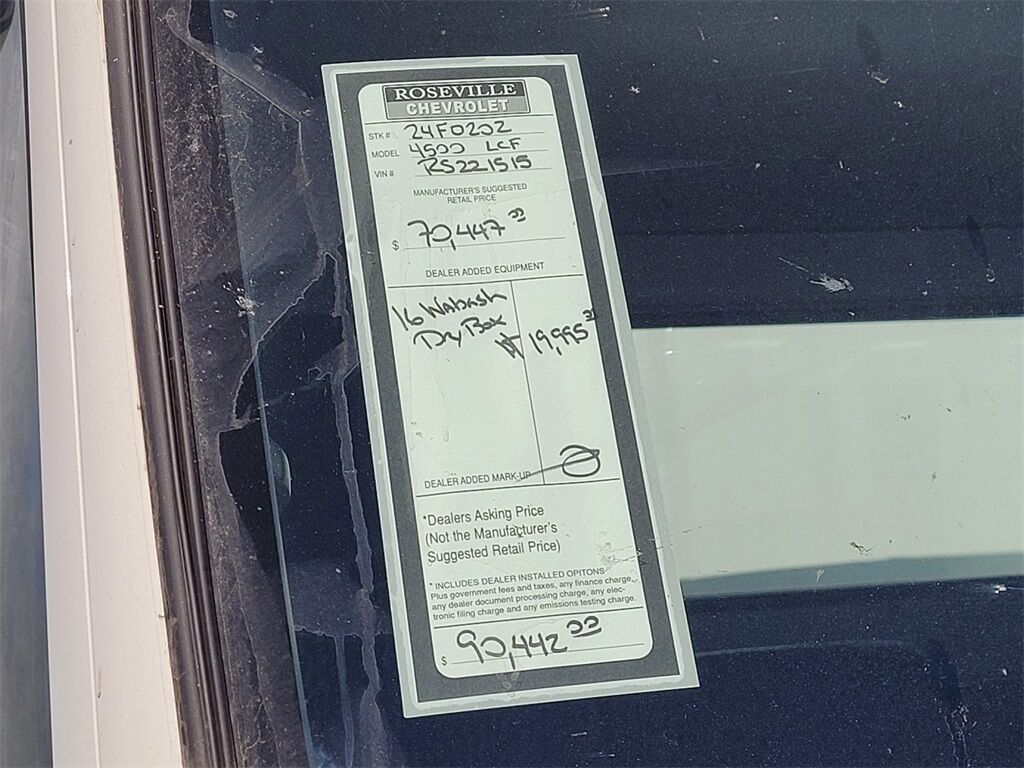 2024 Chevrolet 4500 HG LCF Gas WT Roseville CA