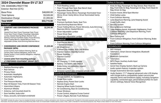 2024 Chevrolet Blazer EV LT Raleigh NC