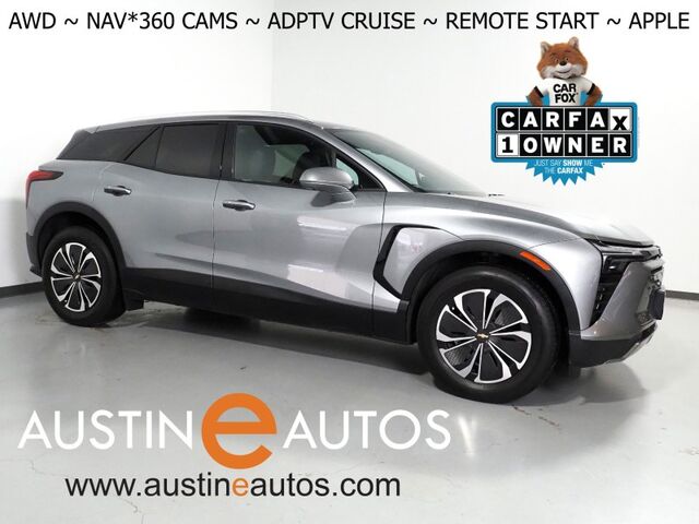 2024 Chevrolet Blazer EV eAWD LT *COMFORT & CONVENIENCE PKG, DRIVER CONFIDENCE PKG, NAVIGATION, ADAPTIVE CRUISE, SAFETY ALERTS, 360 CAMERAS, COLOR TOUCHSCREEN, HEATED SEATS/STEERING, REMOTE START, WIRELESS CHARGING, ANDROID & APPLE Round Rock TX