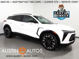 2024_Chevrolet_Blazer EV eAWD RS_*HEADS-UP DISPLAY, NAVIGATION, ADAPTIVE CRUISE, SAFETY ALERTS, 360 VIEW CAMERAS, 17.7 INCH TOUCHSCREEN, CLIMATE SEATS, HEATED STEERING, REMOTE START, 21 INCH WHEELS, WIRELESS CHARGING_ Round Rock TX