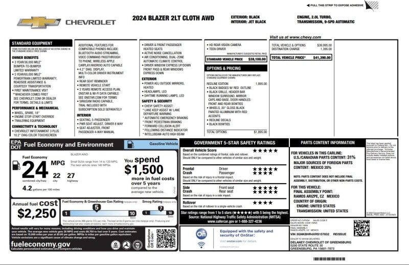 2024 Chevrolet Blazer LT - REDLINE EDITION Webster MA
