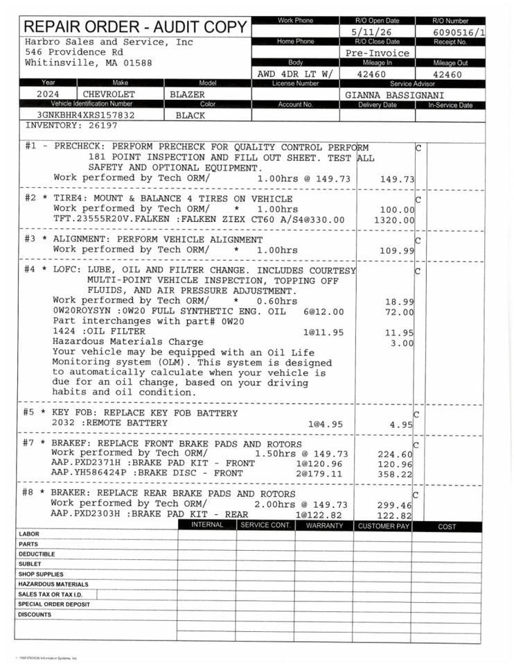 2024 Chevrolet Blazer LT - REDLINE EDITION Webster MA