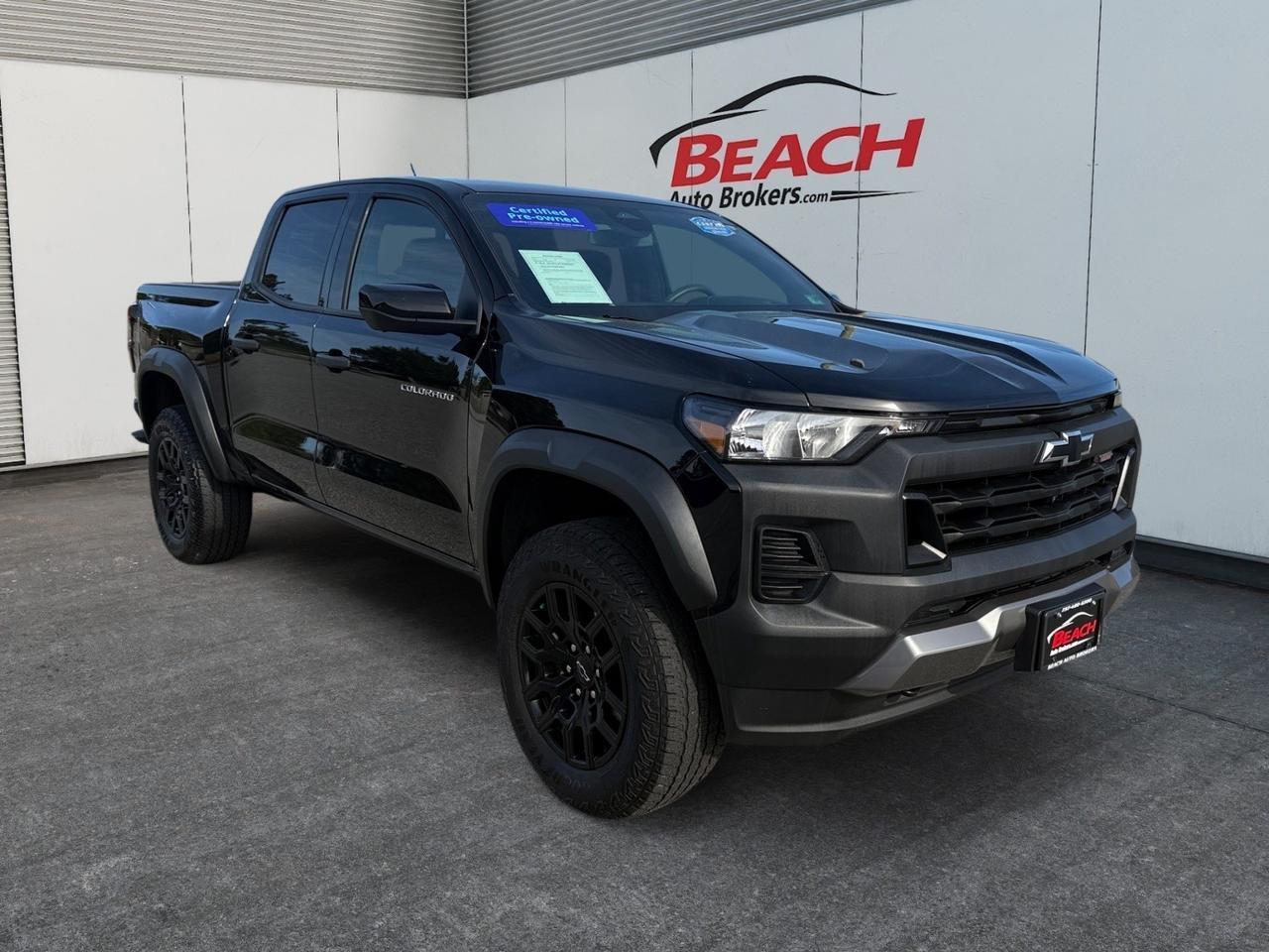 2024 Chevrolet Colorado 4WD Trail Boss, APPLE CARPLAY/ANDROID AUTO, BED LINER, REAR BUMPER STEP, SLIDING REAR WINDOW, BACKUP CAMERA, KEYLESS START, 1 OWNER, CLEAN CARFAX! Norfolk VA