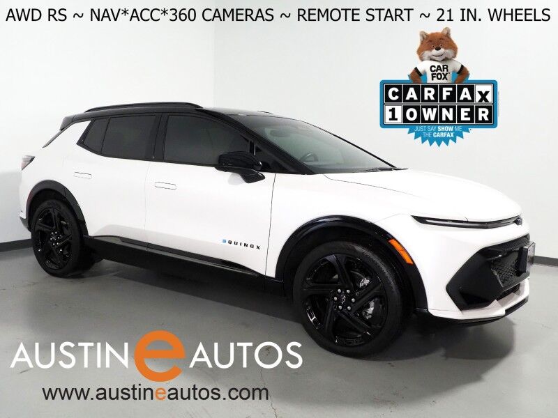 2024 Chevrolet Equinox EV 2RS AWD *NAVIGATION, ADAPTIVE CRUISE, SAFETY ALERTS, COLOR TOUCHSCREEN, 360 VIEW CAMERAS, HEATED SEATS/STEERING, REMOTE START, POWER LIFTGATE, 21 INCH WHEELS