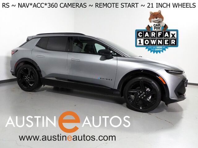 2024 Chevrolet Equinox EV 2RS *NAVIGATION, ADAPTIVE CRUISE, SAFETY ALERTS, COLOR TOUCHSCREEN, 360 VIEW CAMERAS, HEATED SEATS, HEATED STEERING, REMOTE START, POWER LIFTGATE, 21 INCH WHEELS Round Rock TX