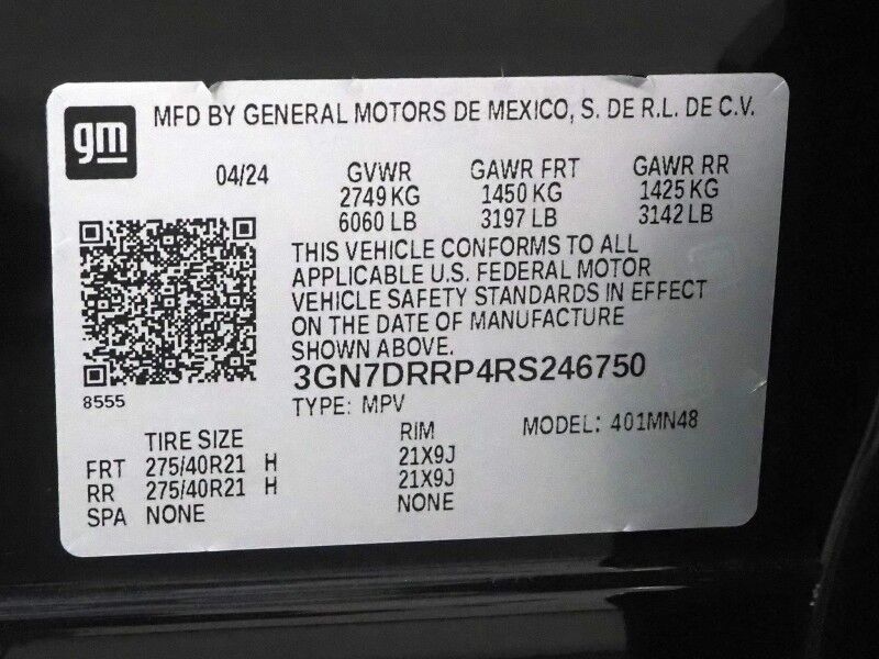 2024 Chevrolet Equinox EV 3RS *NAVIGATION, ADAPTIVE CRUISE, SAFETY ALERTS, COLOR TOUCHSCREEN, 360 VIEW CAMERAS, CLIMATE SEATS, HEATED STEERING, REMOTE START, POWER LIFTGATE, 21 INCH WHEELS Round Rock TX
