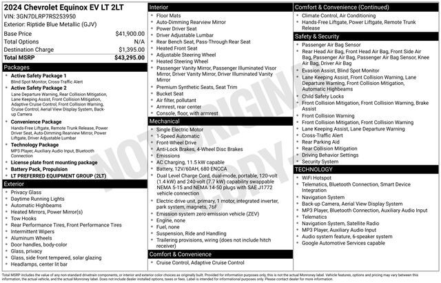 2024 Chevrolet Equinox EV LT Raleigh NC