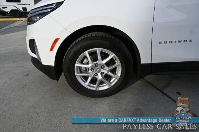 2024 Chevrolet Equinox LT / AWD / Driver Confidence II Pkg / Auto Start / Power & Heated Cloth Seats / Lane Watch & Blind Spot Alert / Keyless Entry & Start / Apple CarPlay & Android Auto / Aluminum Wheels / Back Up Cam / 30 MPG / 1-Owner Wasilla AK