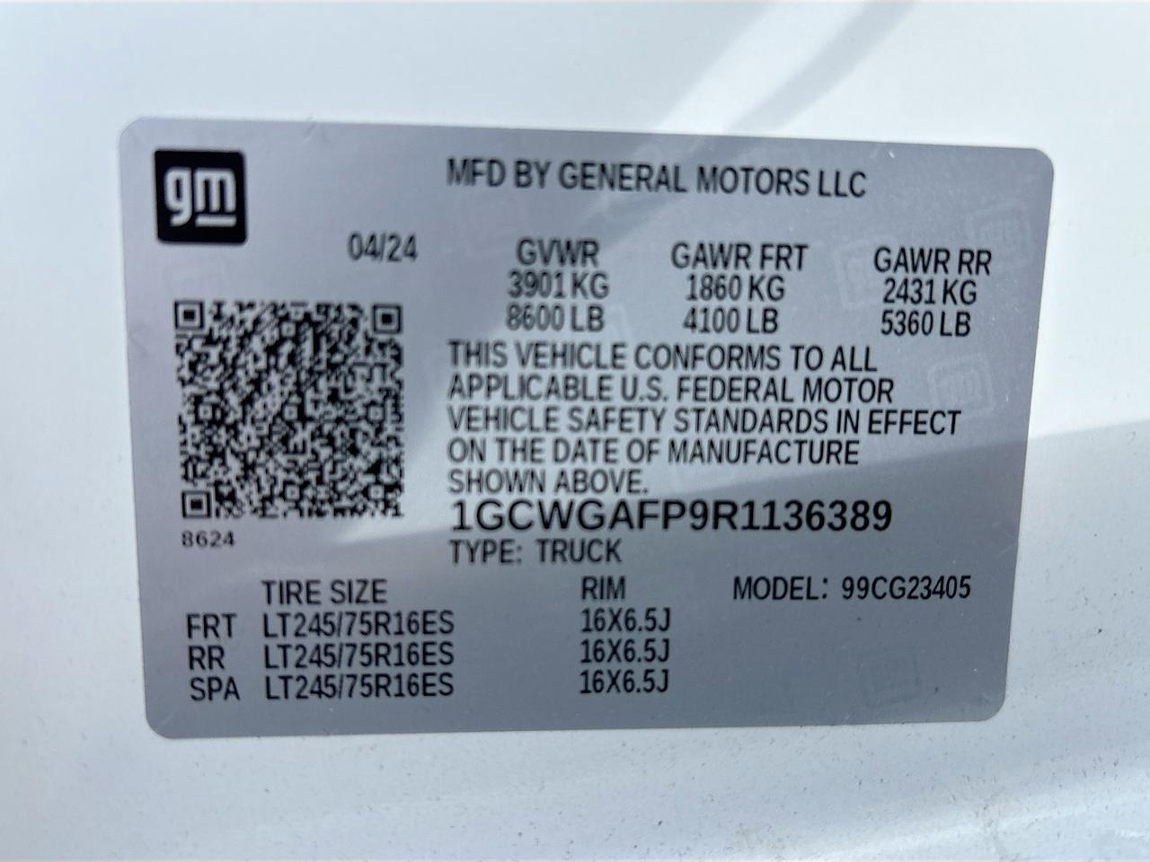 2024 Chevrolet Express Cargo Van RWD 2500 Venice FL