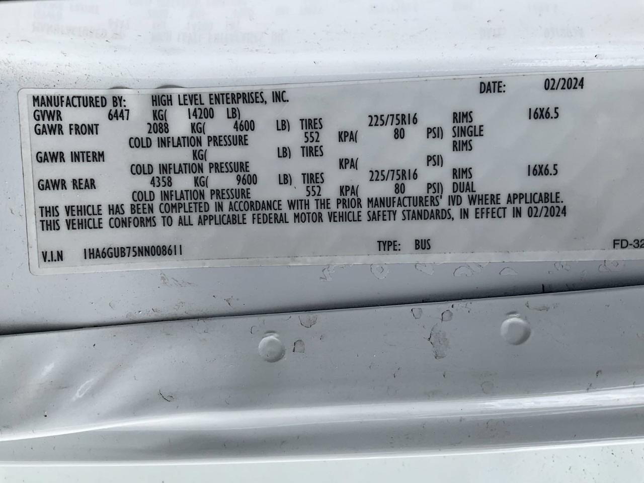 2024 Chevrolet HLE HLE COACH Johnstown NY