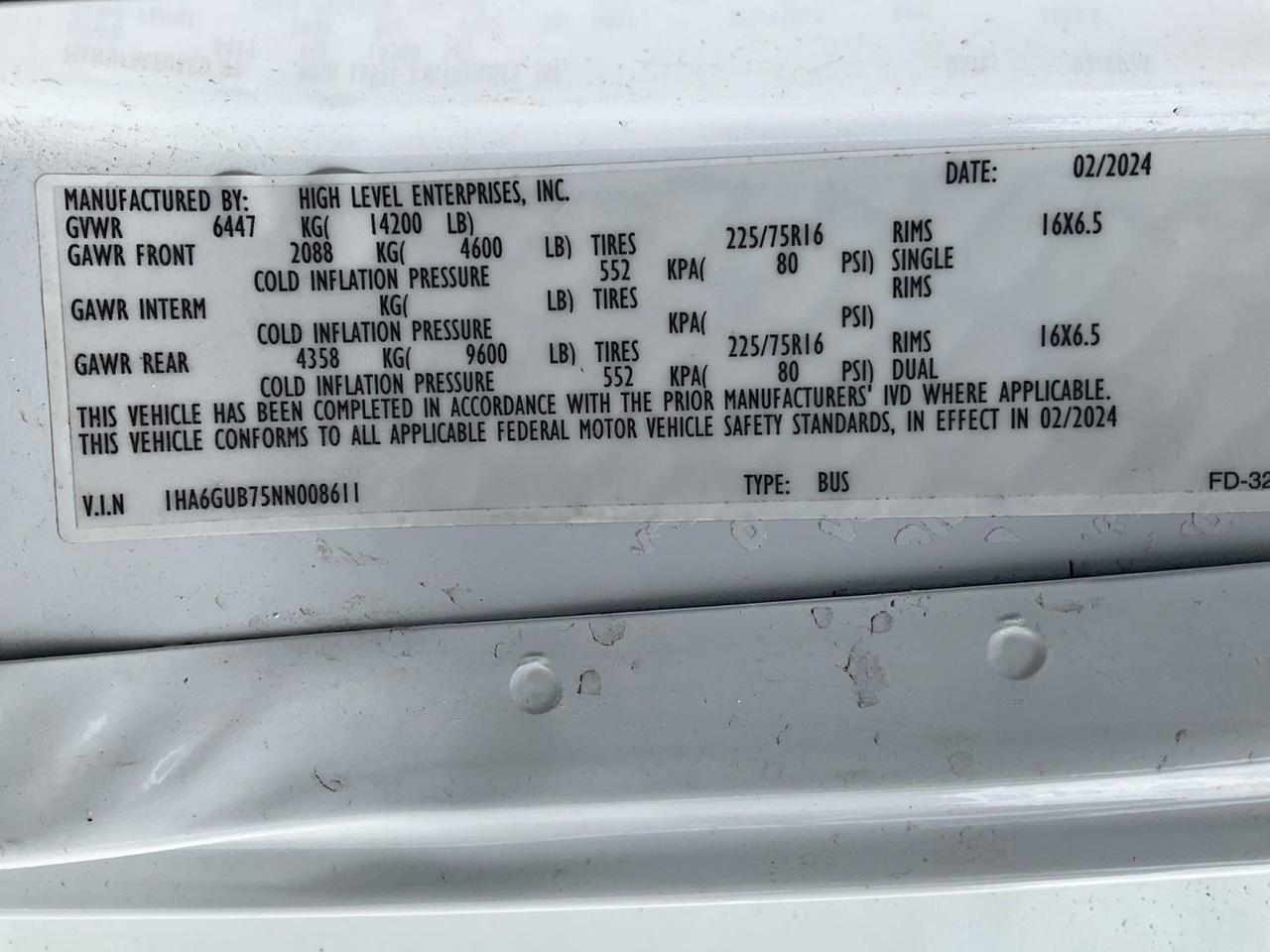 2024 Chevrolet HLE HLE COACH Johnstown NY