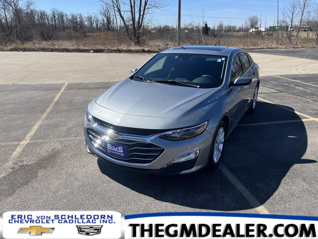 2024 Chevrolet Malibu 1LT w/Sunroof LaneChangeAlert SpareTire HtdSeats RemoteStart 8-WayPwrDrvrSeat